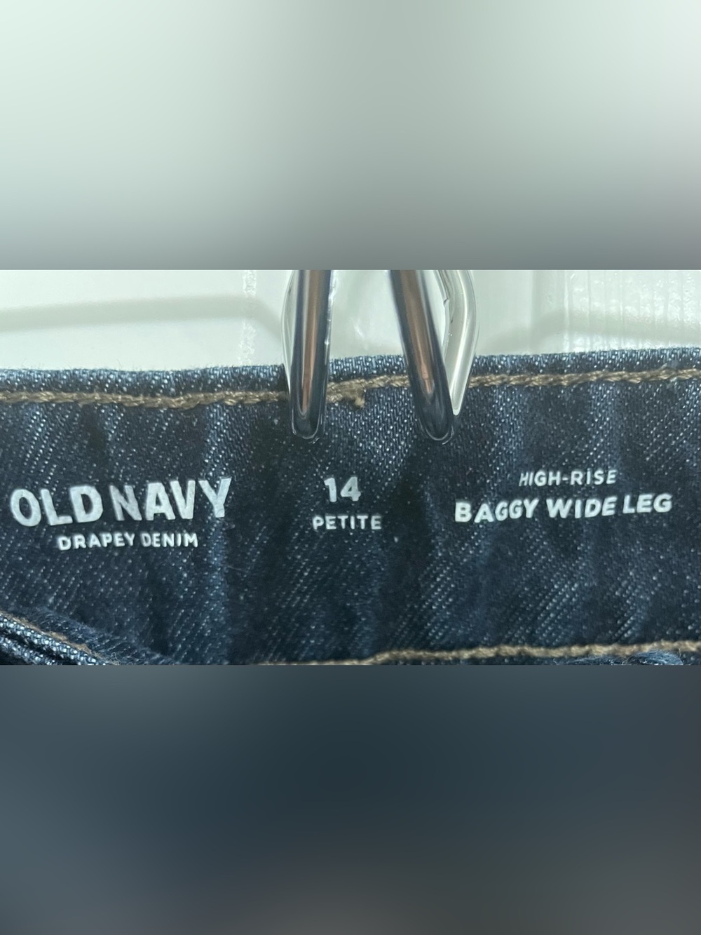 Old Navy Dark Blue Wide-Leg Jeans - Picture 3 of 3